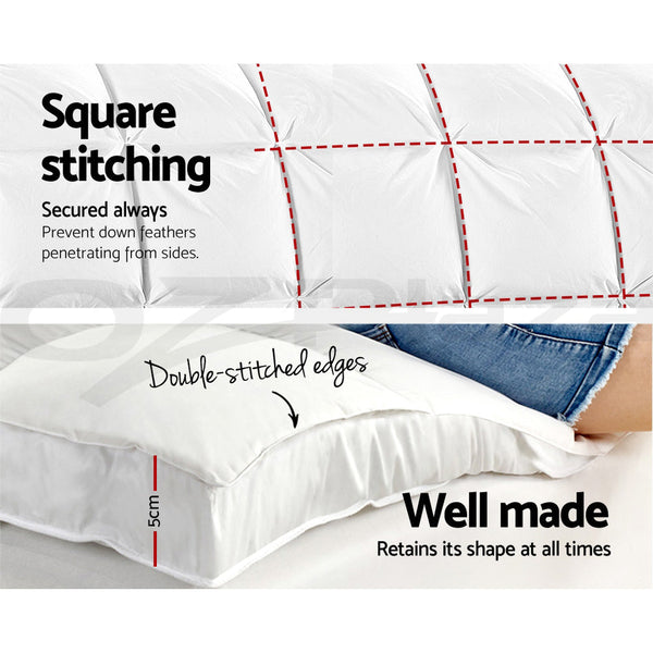 Giselle Double Mattress Topper Bamboo Fibre Pillowtop Protector Mattress Toppers & Protectors