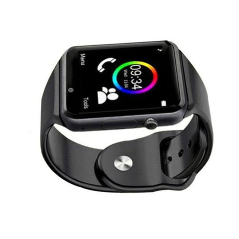 Touchscreen Bluetooth Smartwatch With Camera Black