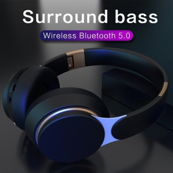 07S Wireless Headphones Bluetooth V5.0 Headset Foldable Adjustable Earphone White