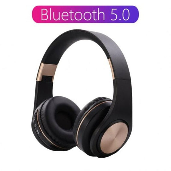 A1 Bluetooth 5.0 Wireless Headphone With Hd Mic Headset Support Tf Card Earphone For Phone Black Headsets