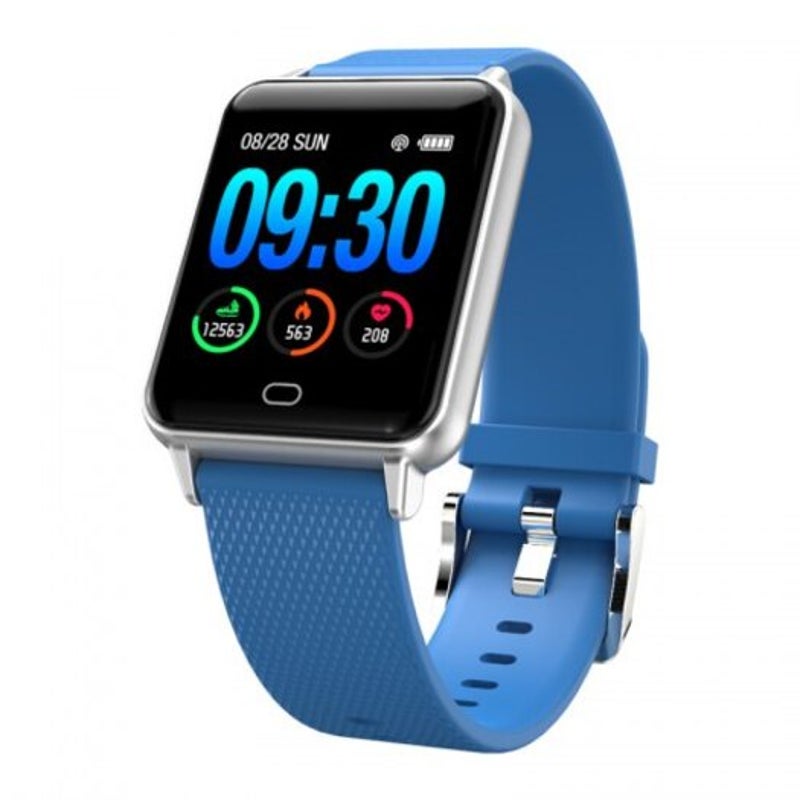 M21 Smart Sport Watch Heart Rate Bracelet Waterproof Android Ios Color Screen Band Blue