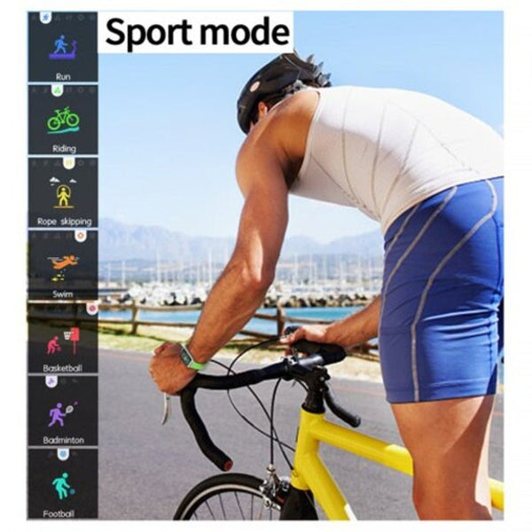 M21 Smart Sport Watch Heart Rate Bracelet Waterproof Android Ios Color Screen Band Blue Smart Watches