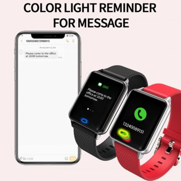 M21 Smart Sport Watch Heart Rate Bracelet Waterproof Android Ios Color Screen Band Blue Smart Watches