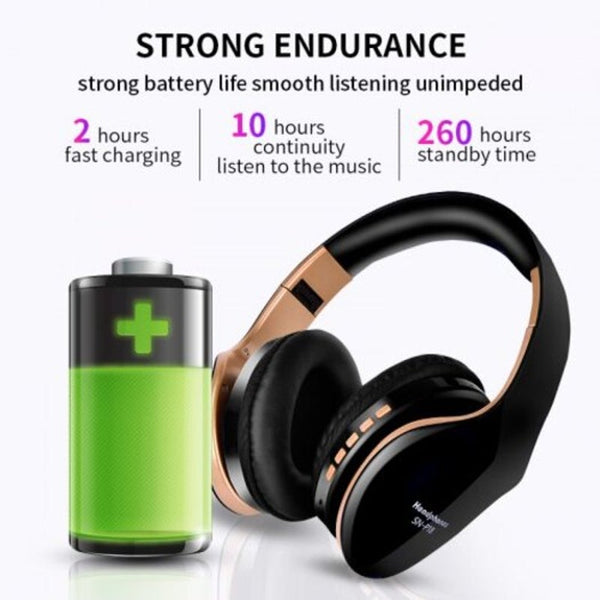 Wireless Bluetooth Headset Stereo Gaming Earphones With Mic For Pc Phone White Headphones