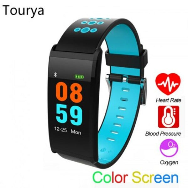 Smart Watches X20 Smart Band Fitness Tracker Bracelet Watch Color Screen Waterproof Sport Blue