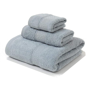 Towels 3Pcs Soft Cotton Set Lightweight Bath