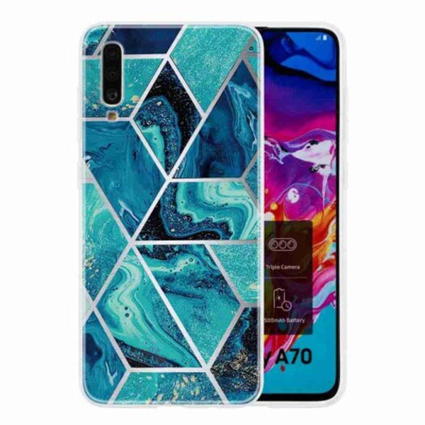 Tpu Geometric Marble Painted Phone Case For Samsung Galaxy A70 / 2019 Multi Cases Covers & Skins