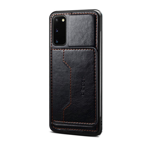 Tpu Pc Pu Crazy Horse Texture Leather Case For Galaxy A6 With Holder Card Slotsblack