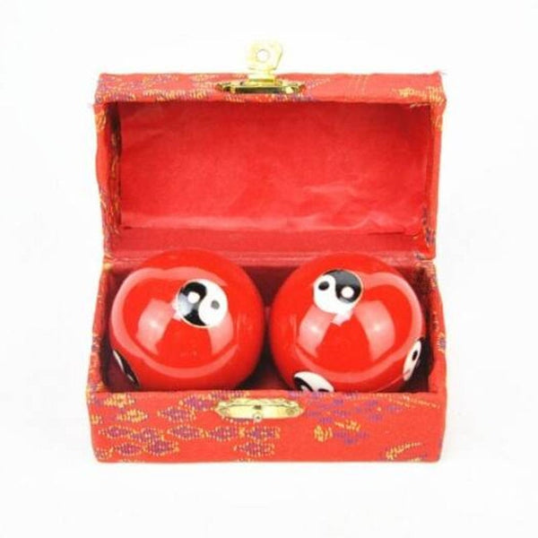 Traditional Chinese Exercise Stress Message Balls With Chime Improve Joints Blue Other Natural Remedies