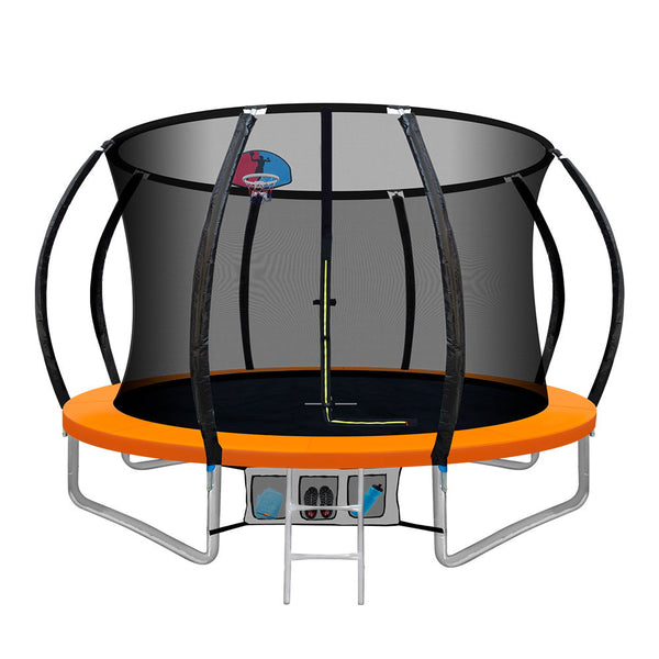 Everfit 10Ft Trampoline Round With Basketball Hoop Kids Present Gift Trampolines