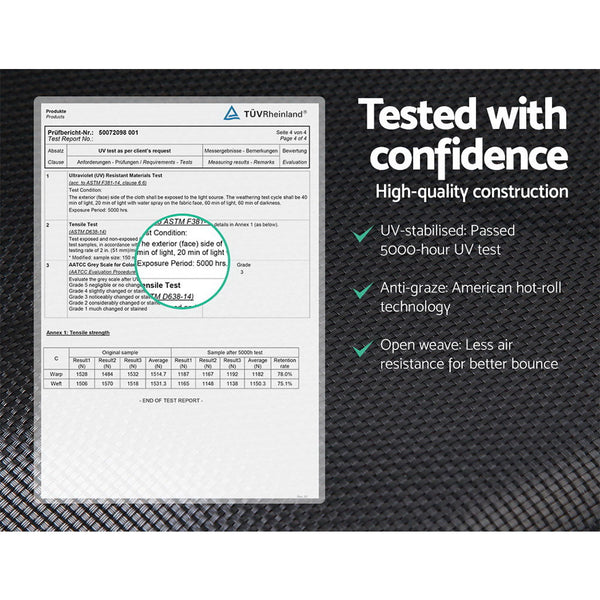 Everfit 12Ft Trampoline Round With Basketball Hoop Kids Present Gift Trampolines