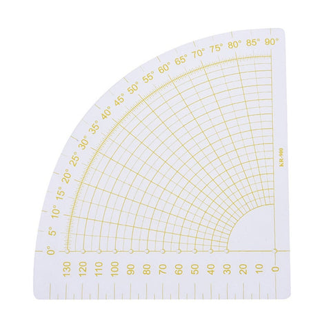Transparent Acrylic Sector Patchwork Ruler Cutting Measuring Drawing Tools Diy Sewing And Quilting