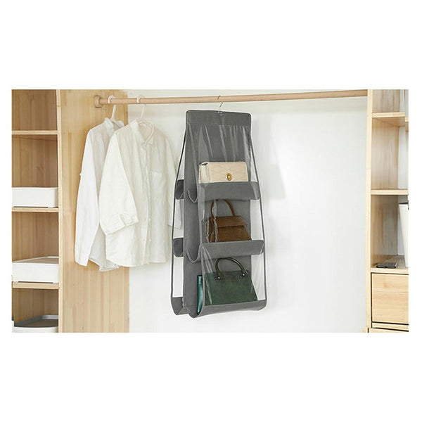 Transparent Bag Storage Hanging Non Woven Household Wardrobe Black Storage Bags