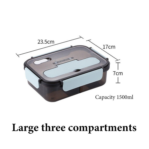 Transparent Lunch Box For Kids Food Container Storage Insulated Bento Japanese Snack Breakfast Boxes Lunchboxes