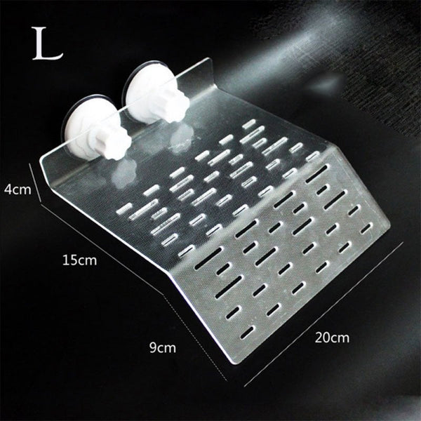 Transparent Tortoise Crawler Roof Terrace Pool Floating Island Dorsal Bask Platform Aquarium Decoration Large Length 25 Width 20Cm With Suction Cups R