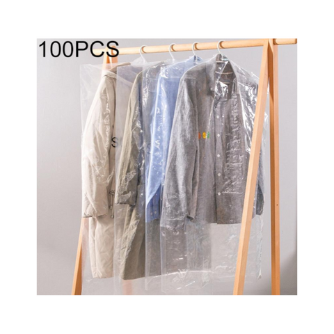 60X130cm 100 Disposable Transparent Clothes Dust Bags Cover Garment Bags