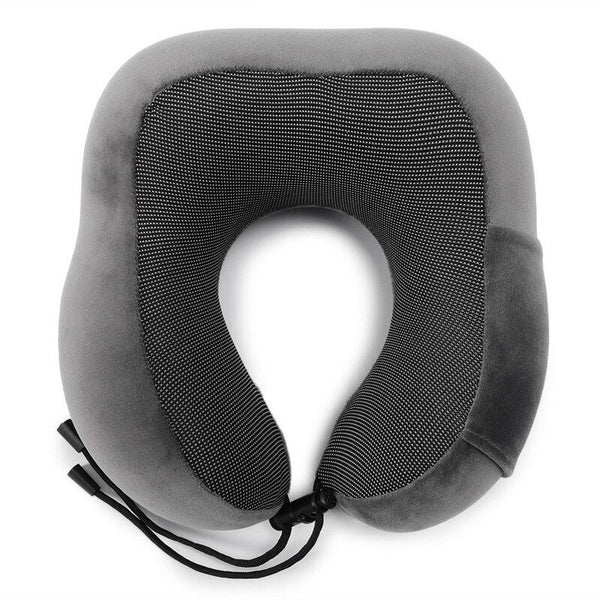 Travel Pillow Memory Foam Neck Dark Grey Pillows