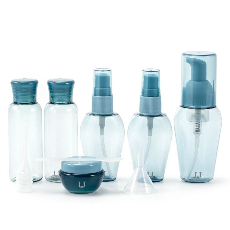 Travel Size Toiletry Bottles Set Blue Travel Bottles & Containers