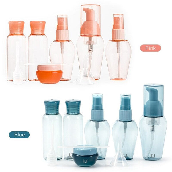 Travel Size Toiletry Bottles Set Blue Travel Bottles & Containers