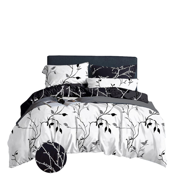 Fabric Fantastic Tree Reversible Queen Size White Duvet Quilt Cover Set Quilt Covers