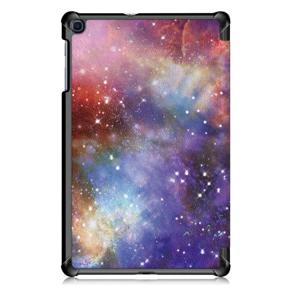 Tri Fold Printing Tablet Case Cover For Samsung Galaxy A 10.1 2019 T510 Milky Way Cases Covers Keyboard Folios