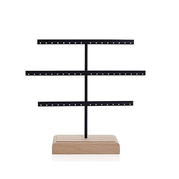 Veile Studios Triple Tiered Earrings Display Jewelry Rack Holder Stand Organizer Presenting Jewellery Holders & Organisers