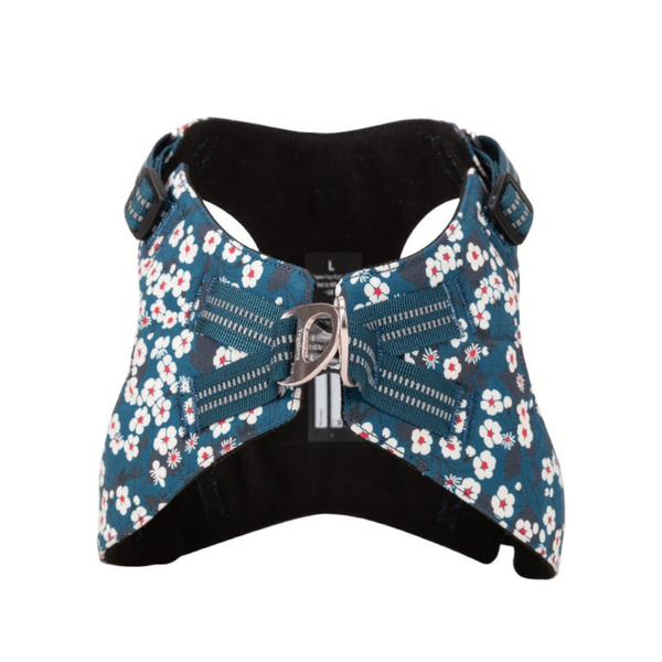 True Love Floral Doggy Harness Blue M Harnesses