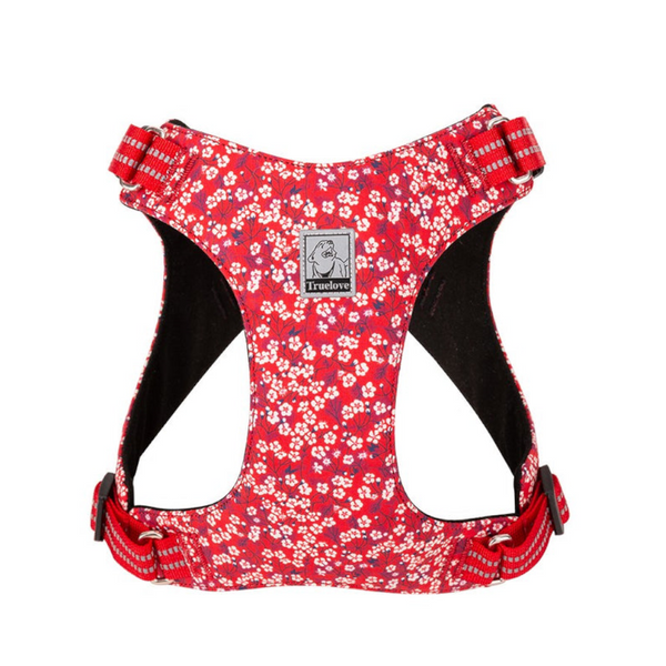 True Love Floral Doggy Harness Red Xl Harnesses