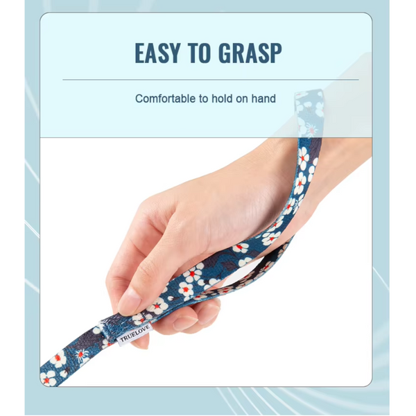 True Love Floral Multi Handle Dog Lead Blue Leads & Head Collars