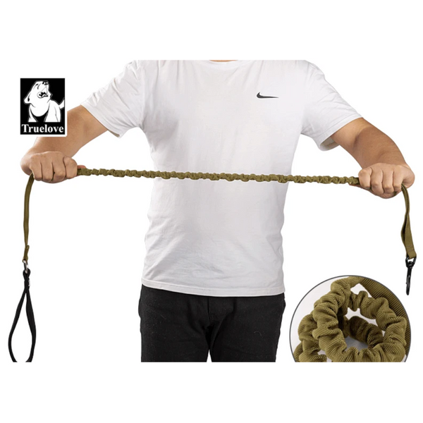 True Love Military Dog Leash 2.5 Cm Width And 1.4 Length Army Green Leads & Head Collars