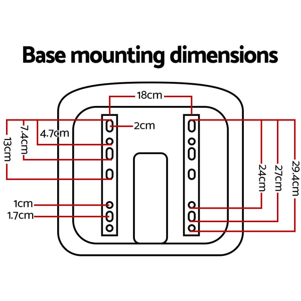 Giantz Tractor Seat Forklift Excavator Bulldozer Universal Suspension Backrest Truck Chair Heavy Machinery Seats