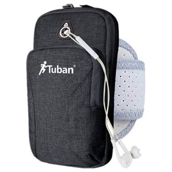 Mobile Phone Sports Arm Bag For Exercising Black Armbands