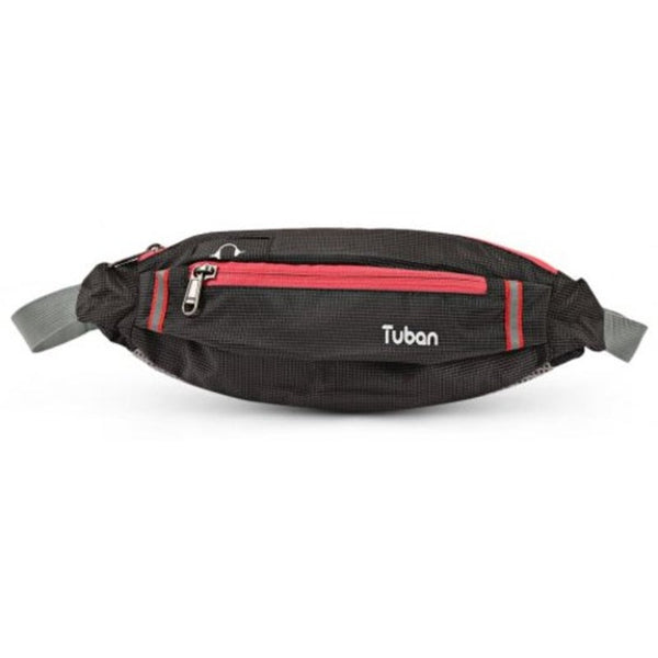 Sports Water Resistant Mini Fitness Equipment Small Belt Bag Black