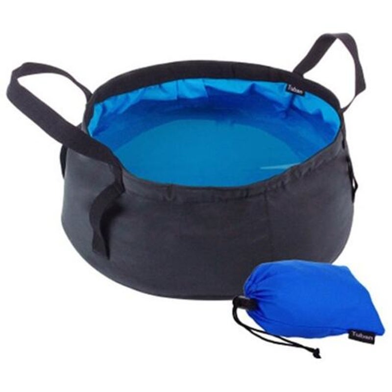 Travel Outdoor Supplies Portable Folding Basin Blue Orchid Camping Wash Basins