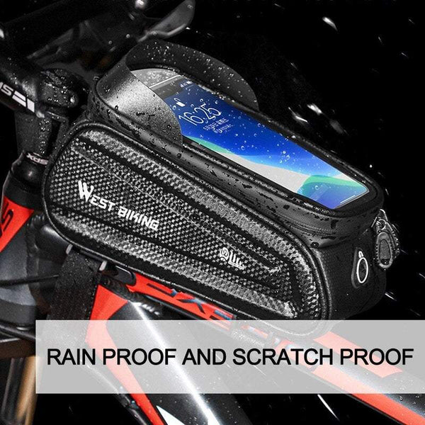 Bike Accessories Tube Mobile Phone Bag Pannier Waterproof Bicycle Cycling Storage