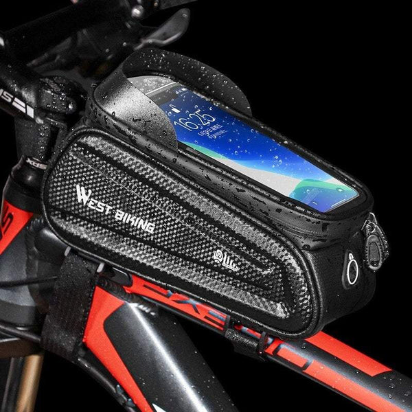 Bike Accessories Tube Mobile Phone Bag Pannier Waterproof Bicycle Cycling Storage
