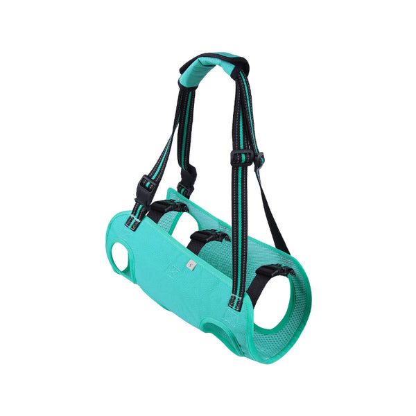 Green Pet Support Harness For Senior And Disabled Dogs Adjustable Chest Back Leash(Size L) Harnesses