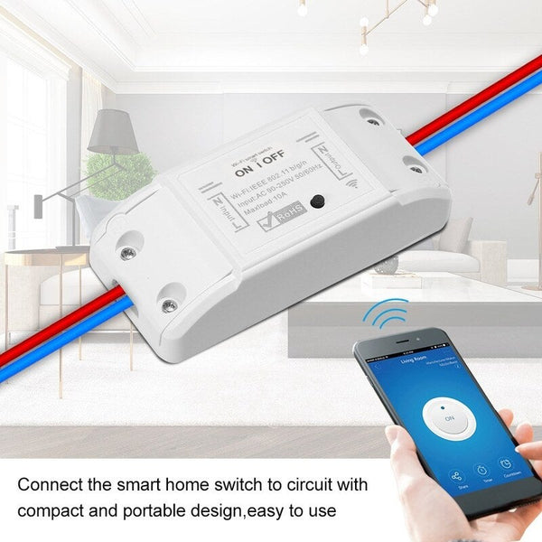 Electrical Switches & Dimmers Wifi Smart Switch 10A / 2200W Wireless Remote Timer White