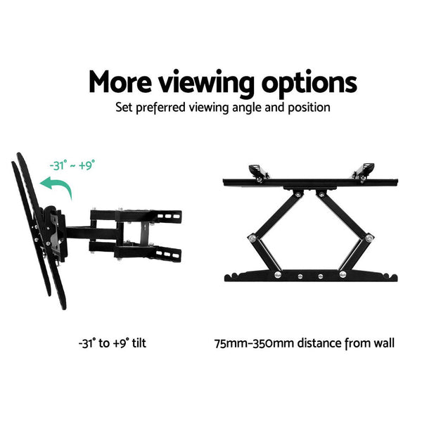 Artiss Tv Wall Mount Bracket Tilt Swivel Full Motion Flat Slim Led Lcd 23 32 42 50 55 Inch Tv Stands & Mounts