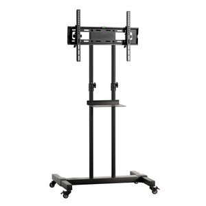 Artiss Steel Mobile Tv Stand Cart Height-Adjust Up To 65" Screens 40Kg