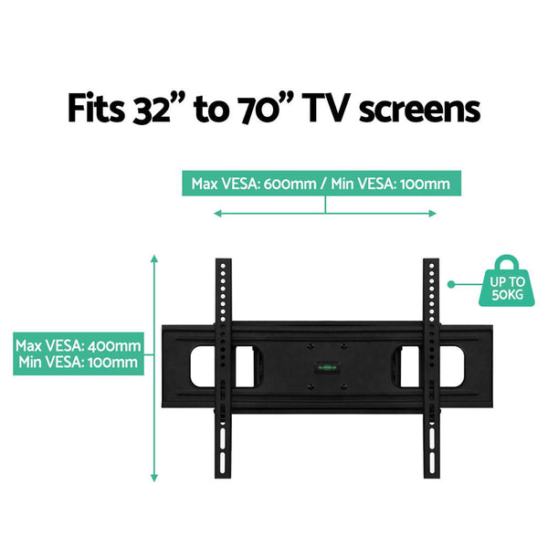 Artiss Full Motion Tv Wall Mount Bracket Swivel Led Lcd Plasma Vesa 32 70 Inch Tv Stands & Mounts