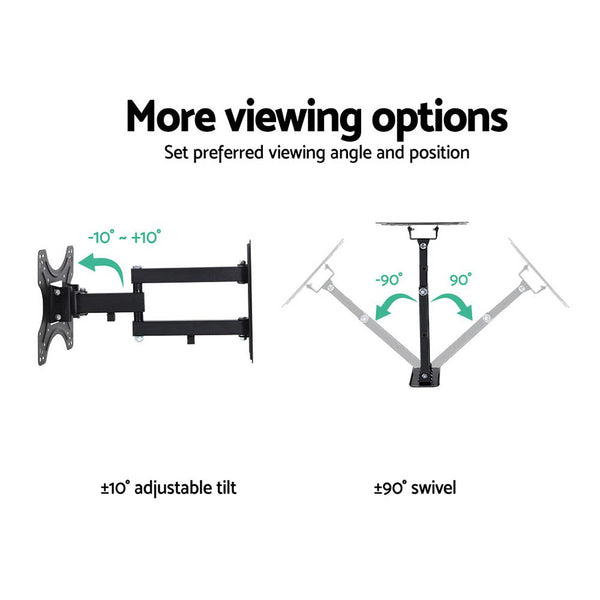 Artiss Tv Wall Mount Bracket Tilt Swivel Full Motion 32 37 42 Inch Plasma Screen Lcd Tv Stands & Mounts