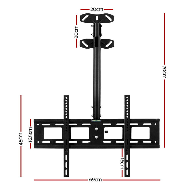 Artiss Tv Wall Ceiling Mount Bracket Full Motion Tilt Swivel 32 42 50 55 60 65 70 75 Inch Tv Stands & Mounts
