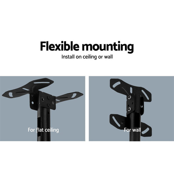 Artiss Tv Wall Ceiling Mount Bracket Full Motion Tilt Swivel 32 42 50 55 60 65 70 75 Inch Tv Stands & Mounts