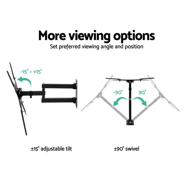 Artiss Tv Wall Mount Monitor Bracket Swivel Tilt 24 32 37 40 42 47 50 Inch Led Lcd Tv Stands & Mounts