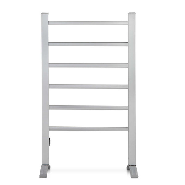 Devanti Electric Heated Towel Rail Rack Rails Freestanding 6 Bars Towel Racks