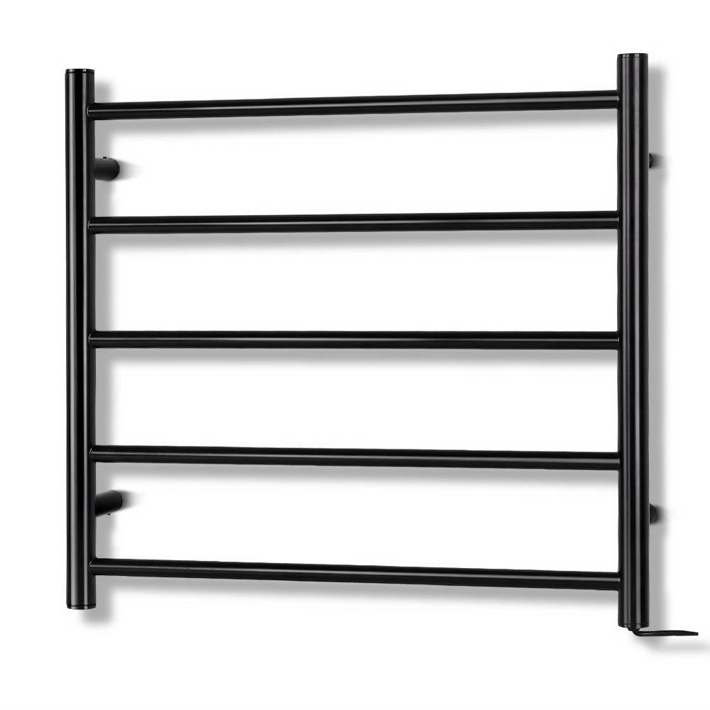 Devanti Heated Towel Rail Electric Warmer Heater Rails Holder Rack Wall Mounted Towel Racks