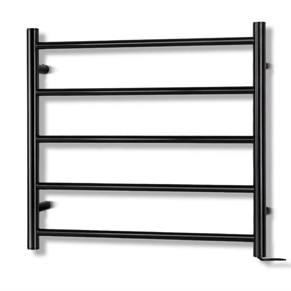 Devanti Heated Towel Rail Electric Warmer Heater Rails Holder Rack Wall Mounted Towel Racks