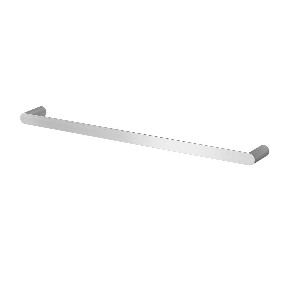 Devanti Towel Rail Rack Holder Single 600Mm Wall Mounted Stainless Steel Silver Towel Racks