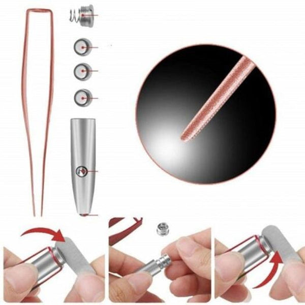 Tweezers Shaped Ear Wax Cleaner Remover Led Light Pick For Kids Adult Elderly Children Rose Red Ear Wax Removers